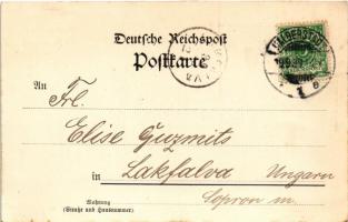 1899 (Vorläufer) Halberstadt, Fischmarkt u. Martinikirche / market square, shops, church (EK)