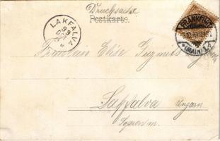 1899 (Vorläufer) Frankfurt am Main, Schützenbrunnen / fountain, monument (tiny tear)