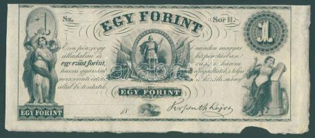 Emigrációs "Kossuth-bankó" 18.. 1Ft "Sor H." T:I