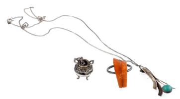 Ezüst (Ag) vegyes ezüstök, bruttó: 33,9g