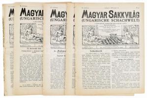 1919 A Magyar Sakkvilág c. folyóirat 5 db szórványszáma