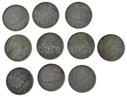 Olaszország 1961. 500L Ag "Olasz egység századfordulója" (10x) T:2,2- patina, ph.
Italy 1...