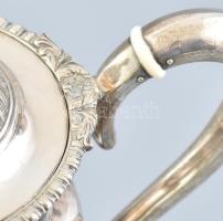 Ezüst (Ag) Bachruch teáskanna, jelzett, m: 27 cm, nettó: 791g