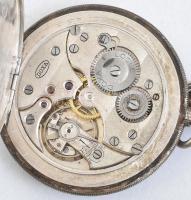 Ezüst (Ag) tokos Doxa zsebóra, jelzett, működik, jszép óralánccal, d: 50 mm