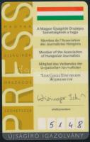2004 Török Vidor újságíró sajtóigazolványa