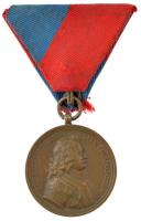 1938. "Felvidéki Emlékérem, II. Rákóczi Ferenc" bronz kitüntetés mellszalagon T:1- patina, kis ph. Hungary 1938. "Upper Hungary Medal, Francis II Rákóczi" bronze decoration on ribbon C:AU patina, small edge error NMK 427.