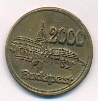 2000. Budapest 2000 / Kovácstalálkozó vert bronz emlékérem (35mm) T:I- patina