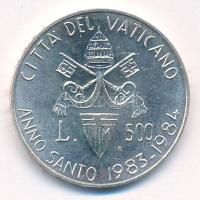 Vatikán 1983. 500L Ag Szent Év 1983-1984 T:1,1- apró ph Vatican 1983. 500 Lire Ag Holy Year 1983-1984 C:UNC,AU tiny edge error Krause KM#168