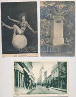 11 db RÉGI magyar város képeslap vegyes minőségben / 11 pre-1945 Hungarian town-view postcards in mixed quality