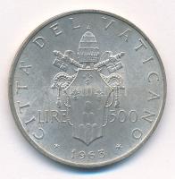 Vatikán 1963. 500L Ag "VI. Pál pápa" T:1,1- patina
Vatican 1963. 500 Lire Ag "Pope P...