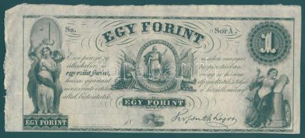 Emigrációs "Kossuth-bankó" 18.. 1Ft "Sor A." T:I