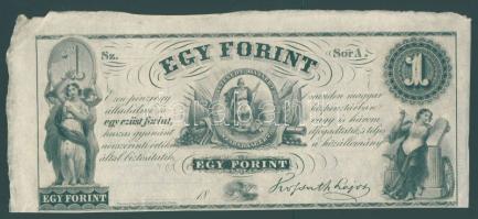 Emigrációs "Kossuth-bankó" 18.. 1Ft "Sor A." T:I