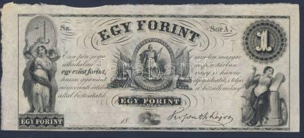 Emigrációs "Kossuth-bankó" 18.. 1Ft "Sor A." T:I