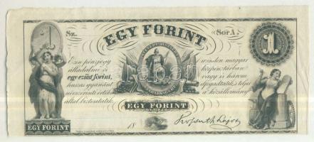 Emigrációs "Kossuth-bankó" 18.. 1Ft "Sor A." T:I