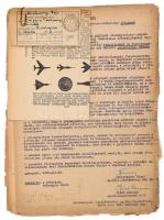 1949-1961 Karácsonyi Géza szabadalmi dokumentumai, az Országos Találmányi Hivatalhoz benyújtott tervezetek (térhatású bélyegek előállítása, stb.), egyéb kapcsolódó okiratok, vegyes állapotban