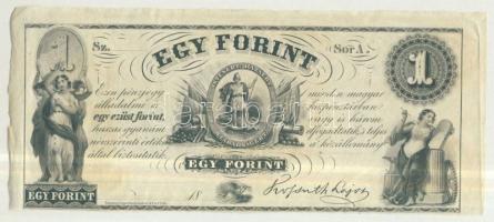 Emigrációs "Kossuth-bankó" 18.. 1Ft "Sor A." T:I