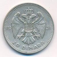 Jugoszlávia 1931. 20D Ag "I. Sándor" T:2,2- patina
Yugoslavia 1931. 20 Dinara Ag "Al...