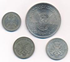 Szerbia 1884. 20p Cu-Ni + Jugoszlávia 1931. 10D Ag "I. Sándor" (2x) + Szudán 1972. 50q Cu-...