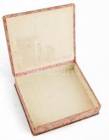 Selyemmel bevont édességes doboz Kanitz és Fiai, cca 1920. 22x19 cm