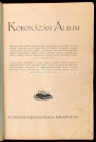 Koronázási Album. Bp., 1917, Érdekes Újság. Kiadói félvászon kötés, gerincnél levált, ázott, foltos,...