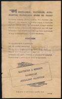 cca 1944 II. világháború náci ellenes partizánokat támogató röplap hajtva