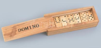Mini dominó fa dobozban 14 cm
