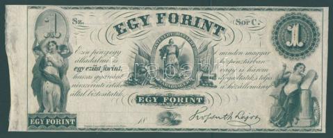 Emigrációs "Kossuth-bankó" 18.. 1Ft "Sor C." T:I