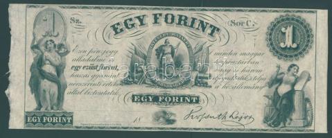 Emigrációs "Kossuth-bankó" 18.. 1Ft "Sor C." T:I