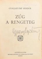 Gyallay-Papp Sándor: Zúg a rengeteg. Kolozsvár, 1938. Széphalom ALÁÍRT példány. Korabeli félvászon kötésben