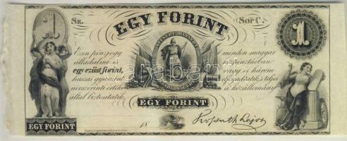 Emigrációs "Kossuth-bankó" 18.. 1Ft "Sor C." T:I