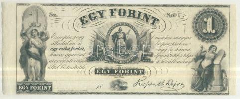 Emigrációs "Kossuth-bankó" 18.. 1Ft "Sor C." T:I