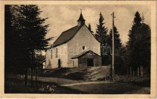 Szomolnok, Schmölnitz, Smolník; Máriahegyi kápolna, kerékpár / Marien Kapelle / chapel, bicycle (fl)