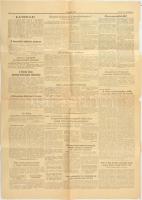 1956 A Szabad Nép forradalom alatt megjelent október 27-i száma, az új kormánnyal, hiányos