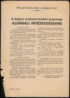 1956 A magyar szakszervezetek forradalmi röplapja