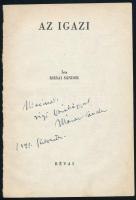 1941 Márai Sándor autográf dedikálása Az igazi c. könyvének címlapján. Csak a címlap!