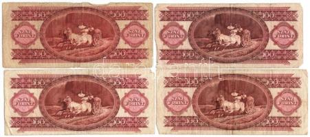 8db-os forint bankjegy tétel, közte 1990. 500Ft T:III,III-