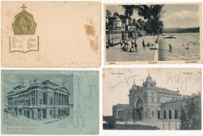 35 db főleg RÉGI magyar város képeslap vegyes minőségben / 35 mostly pre-1945 Hungarian town-view postcards in mixed quality