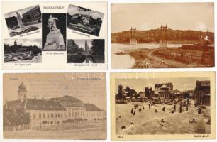 35 db főleg RÉGI magyar város képeslap vegyes minőségben / 35 mostly pre-1945 Hungarian town-view po...