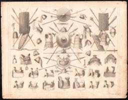 9 db XIX, sz. történelmi témájú metszet. Klf. technikák, papír. Mind jelzett a metszeten. Részben ki...