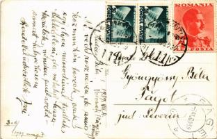 1939 Frasin (Bukovina, Bukowina); Vedere generala / general view, bridge. photo