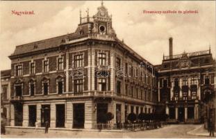 Nagyvárad, Oradea; Rimanóczy szálloda és gőzfürdő, Royal kávéház, Karner Gyula Pilseni sörcsarnoka. Sebő Imre kiadása / hotel and café, steam bath, beer hall