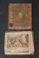 XIX. századi Colombus tojása játék, leírással, hiányos állapotban