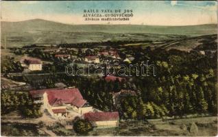 Alváca, Vata de Jos; madártávlatból. Deutsch Aladár kiadása / general view