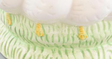 Gansereigen Michael Moertl, libás kínáló, kerámia, jelzés nélkül, kopott, m: 13,5cm