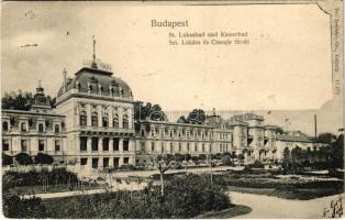 1901 Budapest II. Szent Lukács és Császár fürdő (EK)