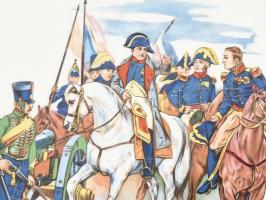 Napóleon, fajansz tányér, jelzett: Boch Belgium, hibátlan, d: 24 cm