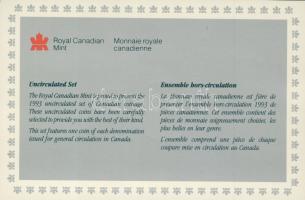 Kanada 1993. 1c-1$ 6klf db, szettben T:PL Tanúsítvánnyal!