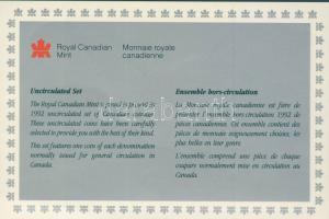 Kanada 1992. 1c-1$ 6klf db, szettben T:PL Tanúsítvánnyal!