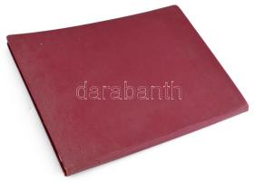 18 db szocreál rézkarc, 50 év Mindenkihez! c. mappában. Rézkarc, papír, jelzett, lapméret!!!: 28x40 ...