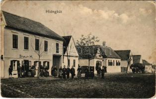 1915 Budapest II. Pesthidegkút, Hidegkút; utca, Braun M. üzlete (Rb)